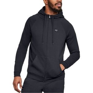 Under Armour Rival Fleece Full Zip Hoodie Black 1320737